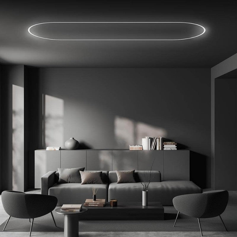 Profilé Aluminium Flexible 2M Cache Opaque Blanc - Silamp France