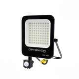 Projecteur LED 50W Détecteur de Mouvement Crépusculaire Extra Plat IP65 NOIR