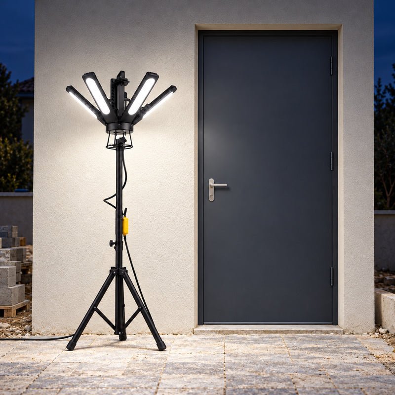 Projecteur LED de Zone 300W 360° 140 lm/W IP65 sur Trépied - Silamp France