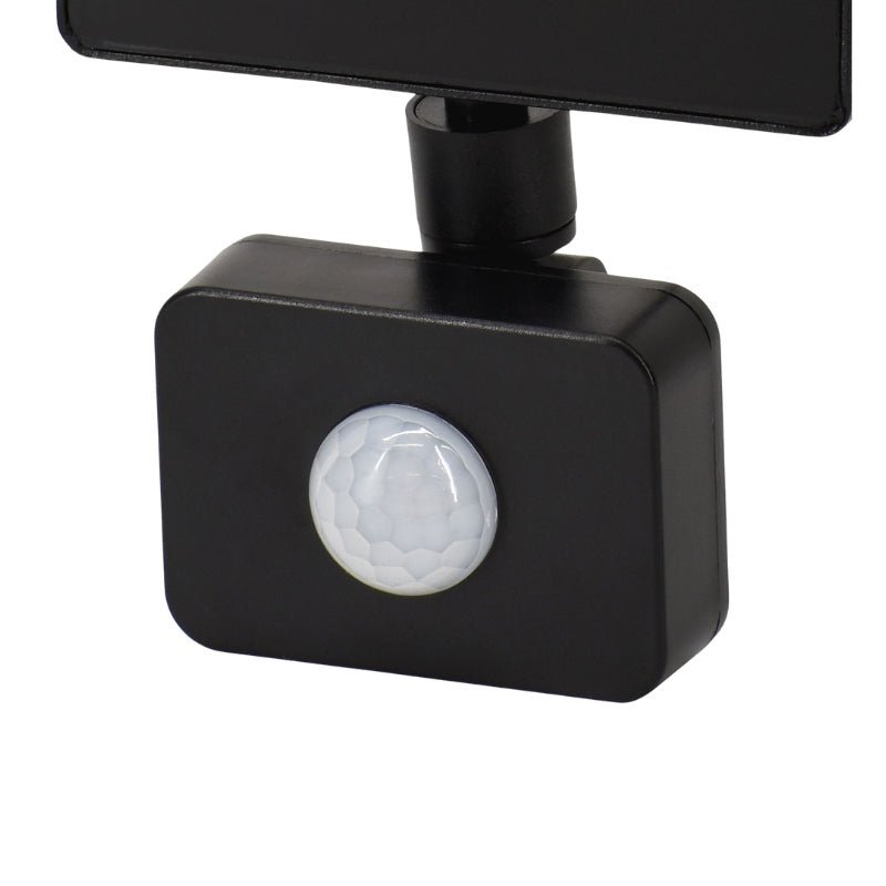 Projecteur LED Détecteur de Mouvement Crépusculaire 50W Extra Plat IP65 NOIR - Silamp France
