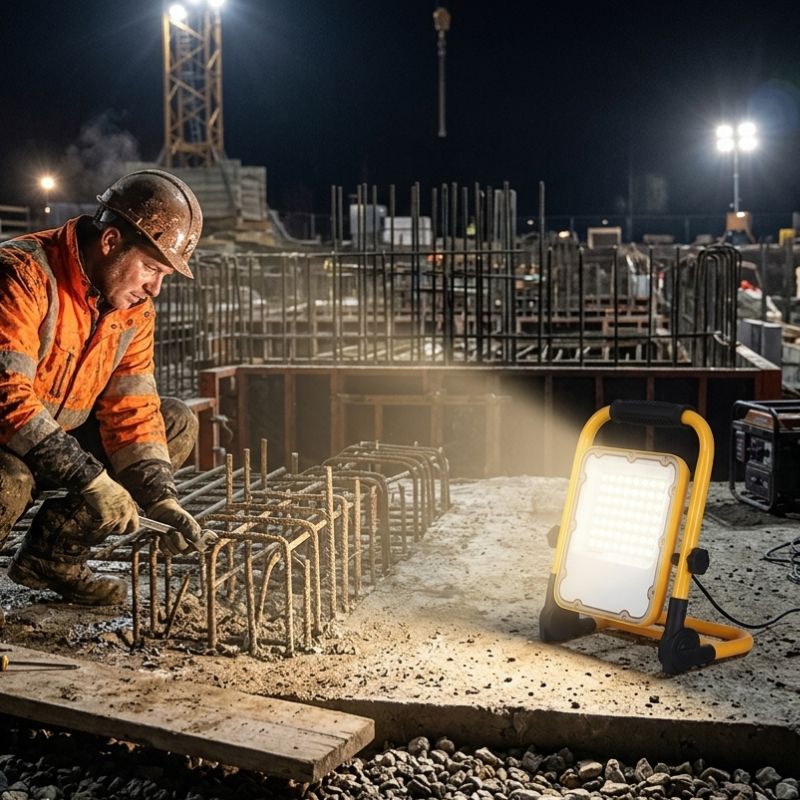 Projecteur LED SMD Rechargeable 20W IP65 JAUNE - Silamp France