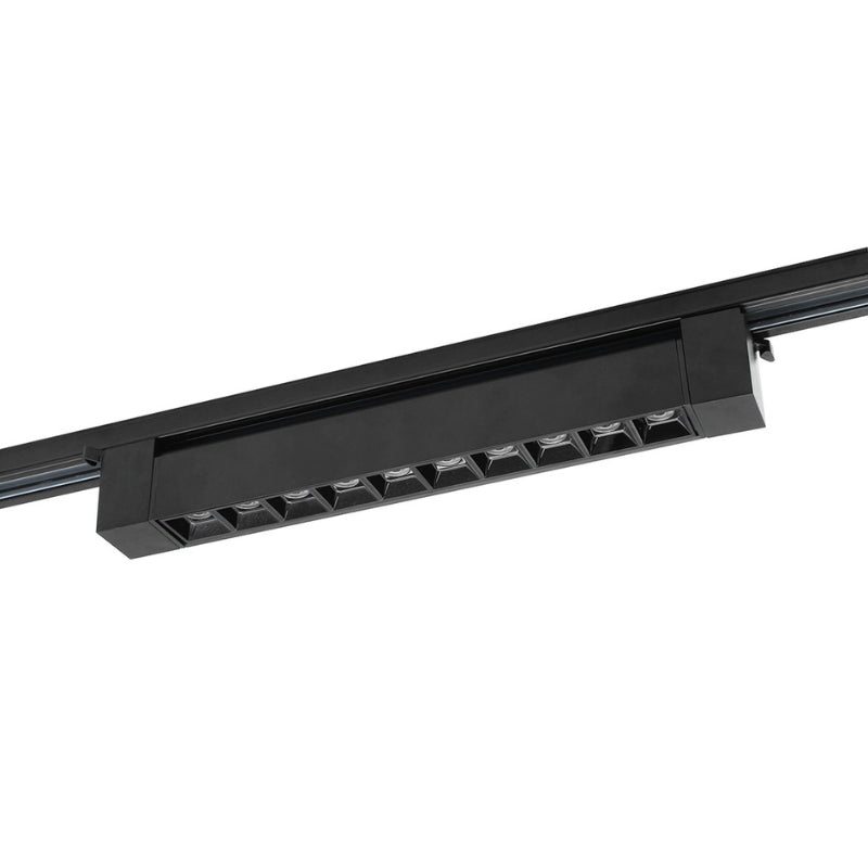 Projecteur Linéaire sur Rail Monophasé 20W 33cm Noir - Silamp France