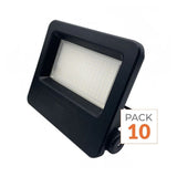 Pack de 10 - Projecteurs LED Extérieur 50W IP65 NOIR