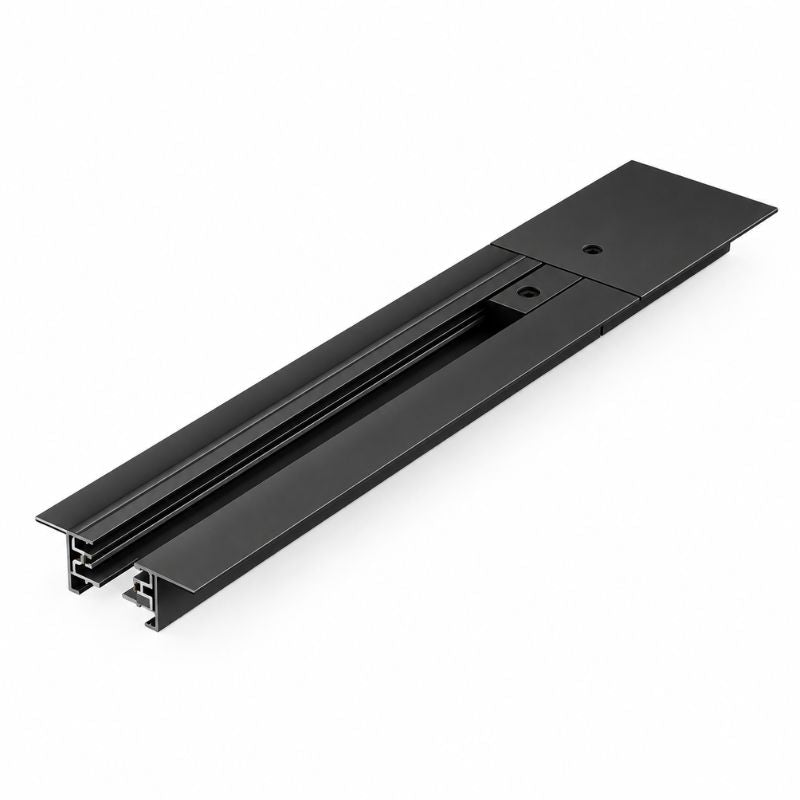 Rail Encastrable Monophasé Plat 1m Noir - Silamp France