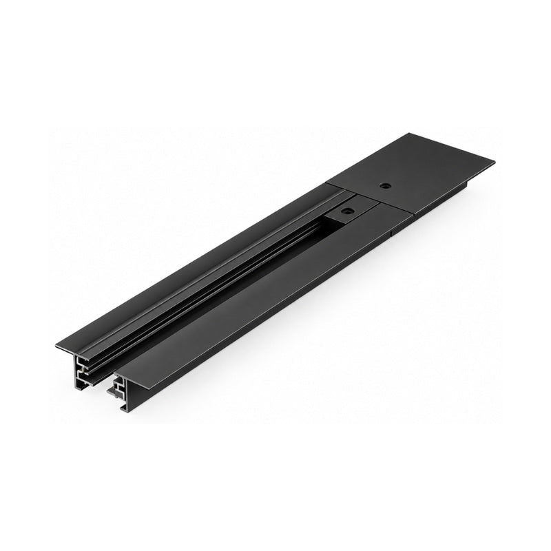 Rail Encastrable Monophasé Plat 2m Noir - Silamp France
