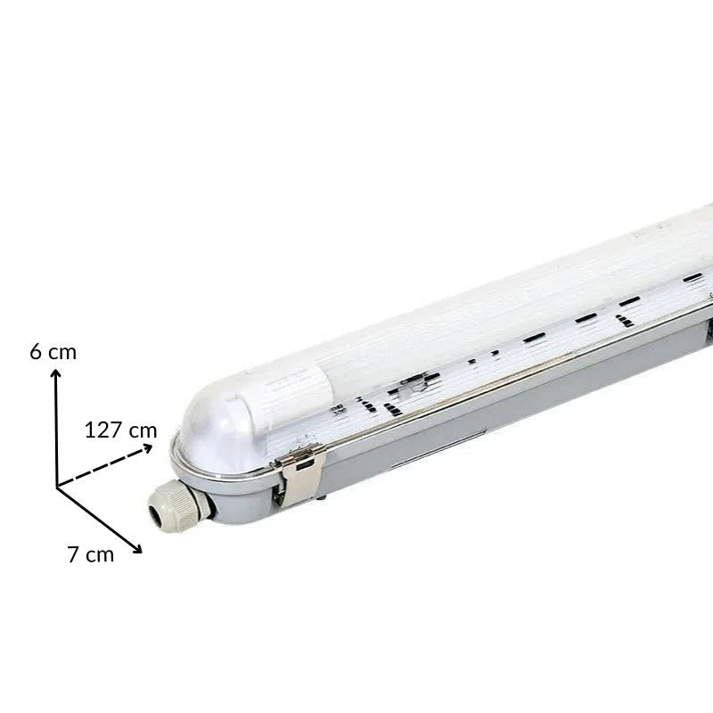 Réglette étanche 120 cm pour 1 Tube LED T8 IP65 (Boitier vide) - Silamp France