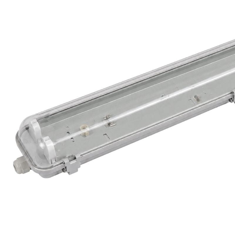 Réglette étanche double pour tube LED T8 150cm IP65 (boitier vide) - Silamp France