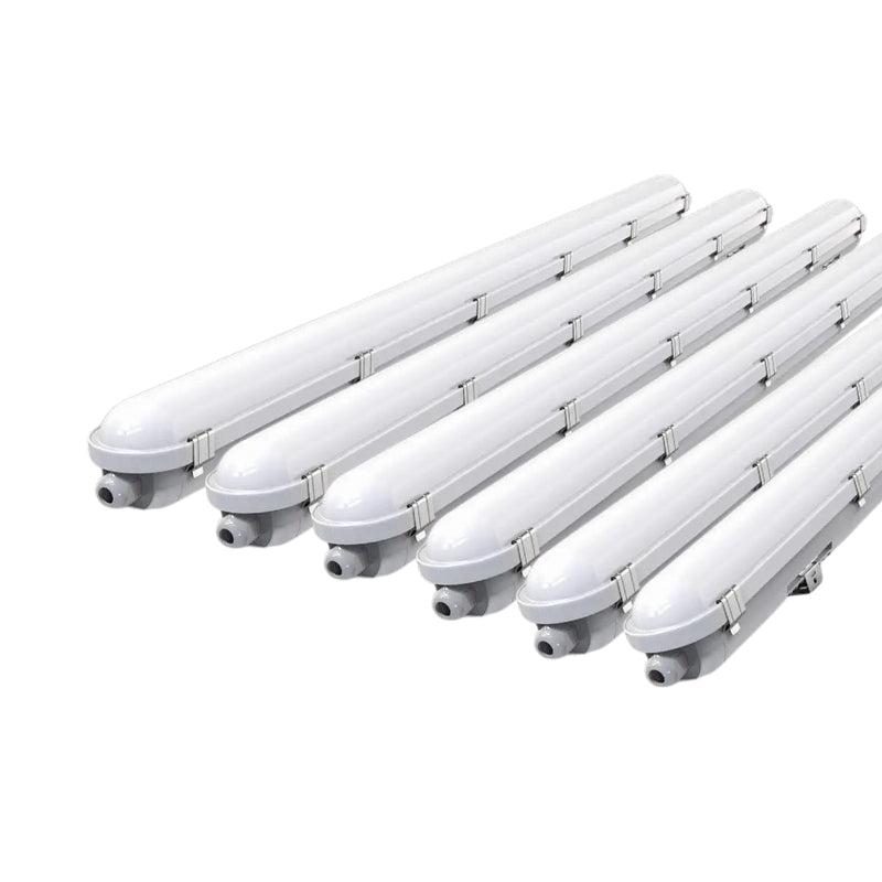 Réglette LED 120cm Étanche CCT - Puissance Ajustable et Détection de Lumière (Pack de 6) - Silamp France