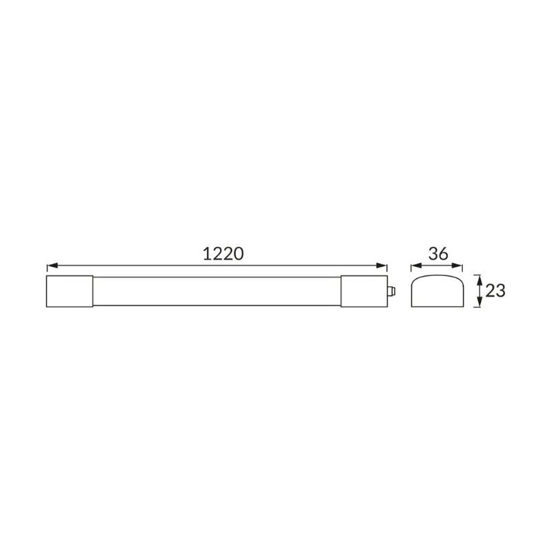 Réglette LED Étanche 120cm 36W Fine - Silamp France