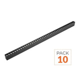 Réglette Suspendue LED 120cm 35W Noir (Pack de 10)