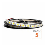 Ruban LED 12V 5M 5050 IP20 60LED/m - Pack de 5