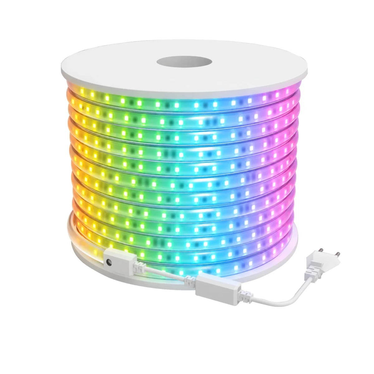 Ruban LED 220V 5050 RGB IP65 96 LED/m - Silamp France
