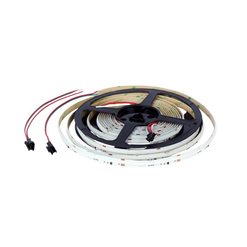 Ruban LED 5m COB 24V RGBW 21W IP20 DIGITAL SPI 10mm - Silamp France