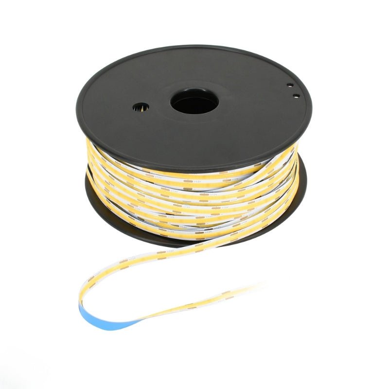 Ruban LED COB 50M 12V 12W/m 1080lm/m sécable 2,5cm - Silamp France