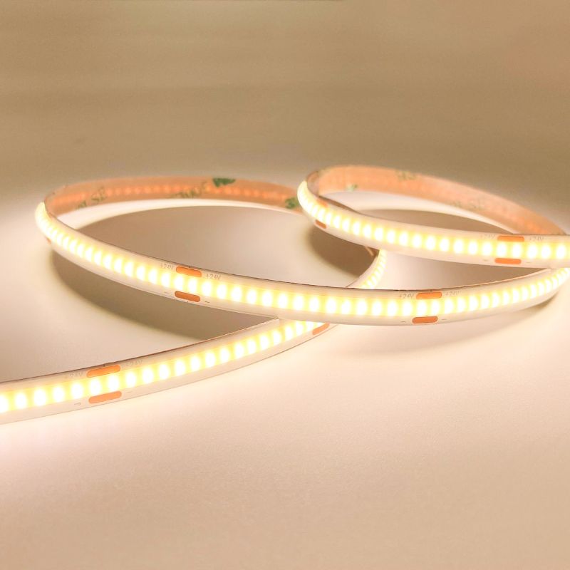 Ruban LED COB 5M 24V IP65 320LED/m 8.7W/m 10mm - Silamp France