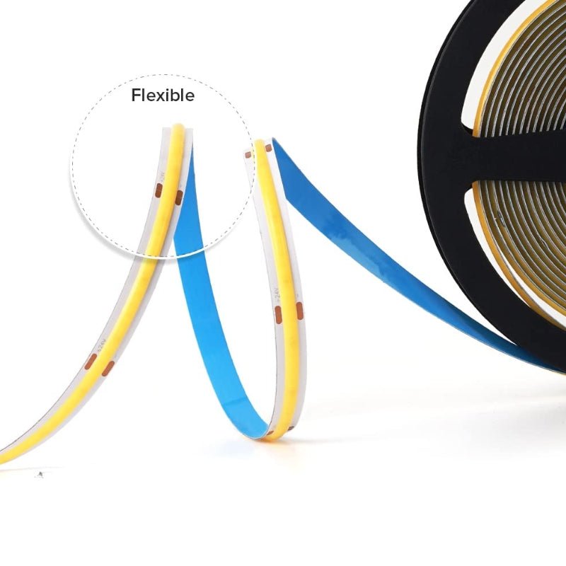 Ruban LED COB RGB 24V 14W/m IP20 576LED/m - Silamp France