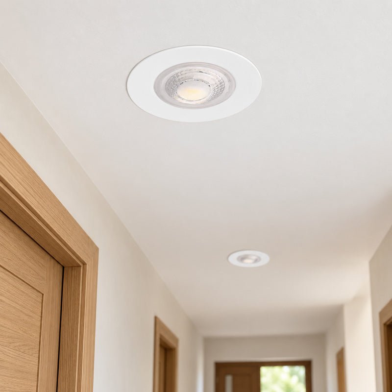 Spot Encastrable Coupe-Feu 6W ø86mm Dimmable CCT IP65 Blanc - 3000K/4000K/6500K - Silamp France