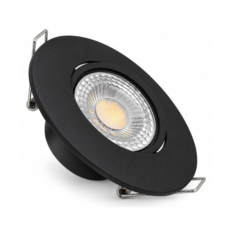 Spot Encastrable Extra Plat 4W CCT Noir ø90mm - 3000K/4000K/6500K - Silamp France