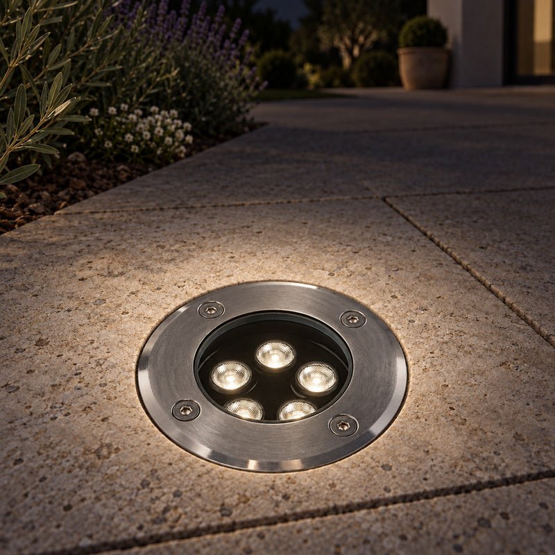 Spot Extérieur Encastrable 5W IP67 220V Sol 30° Ø80 - Silamp France
