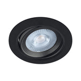 Spot LED Encastrable Orientable 5W Rond Noir SMD