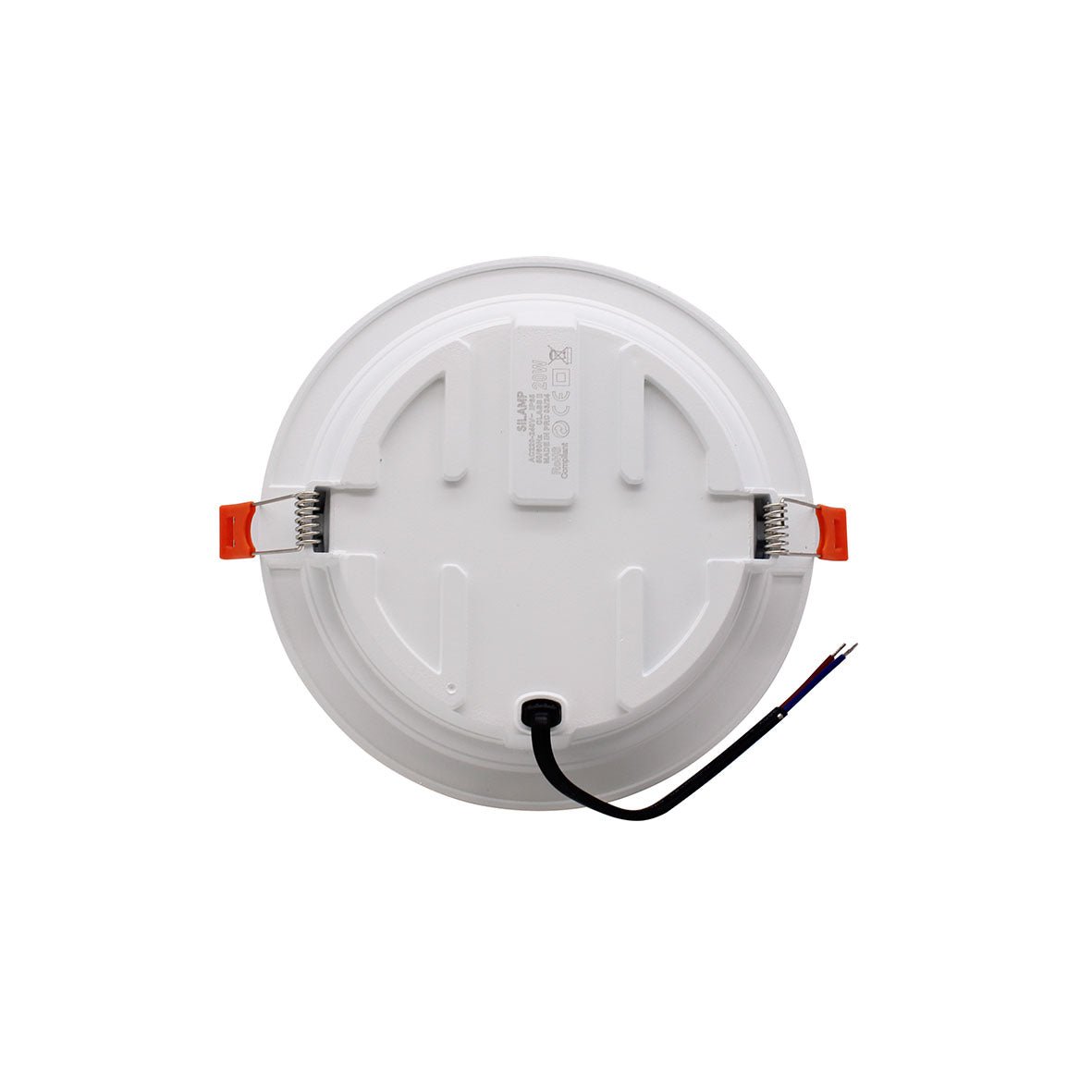Spot LED Encastrable Plat Étanche 20W BLANC Transformateur Intégré (Pack de 20) - Silamp France
