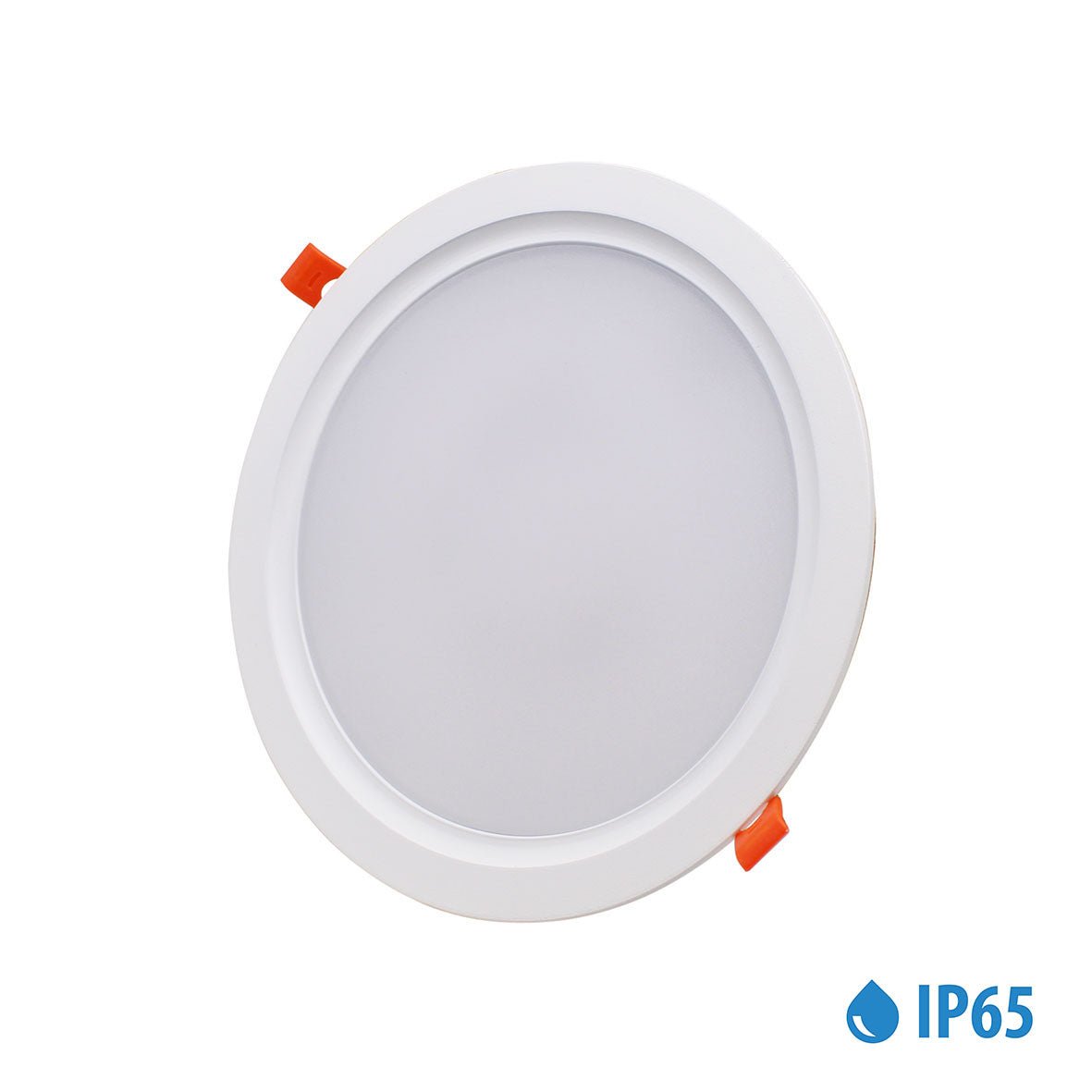 Spot LED Encastrable Plat Étanche 30W BLANC Transformateur Intégré (Pack de 10) - Silamp France