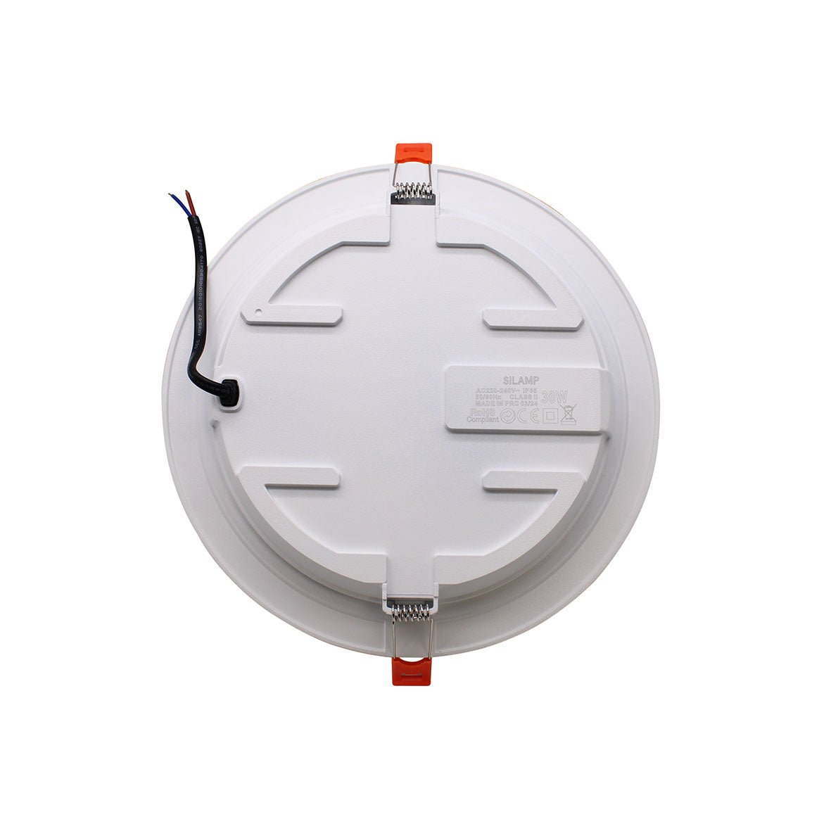 Spot LED Encastrable Plat Étanche 30W BLANC Transformateur Intégré (Pack de 10) - Silamp France