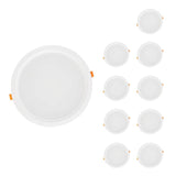 Spot LED Encastrable Plat Étanche 30W BLANC Transformateur Intégré (Pack de 10)