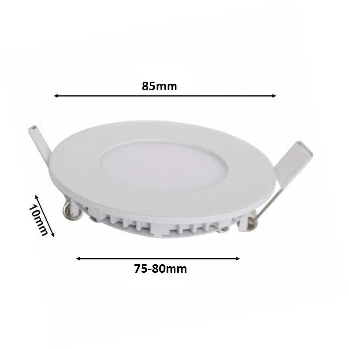 Spot LED Encastrable Rond BLANC 3W (Pack de 50) - Silamp France