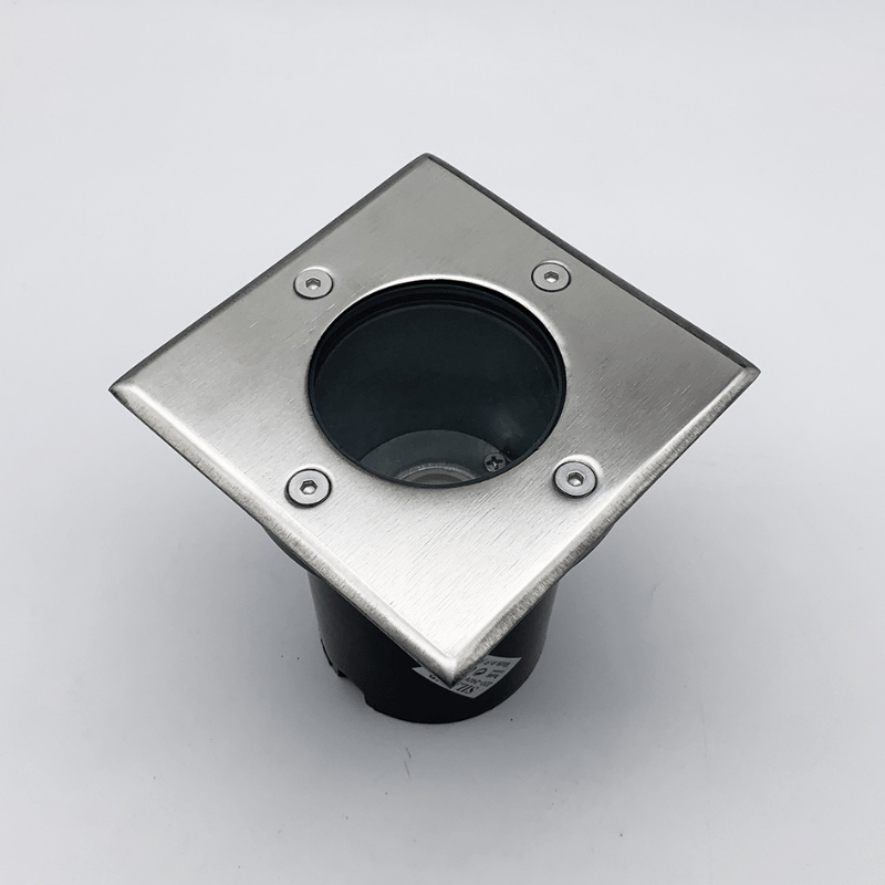 Spot LED Extérieur Encastrable Carré pour Ampoule GU10 (Pack de 10) - Silamp France