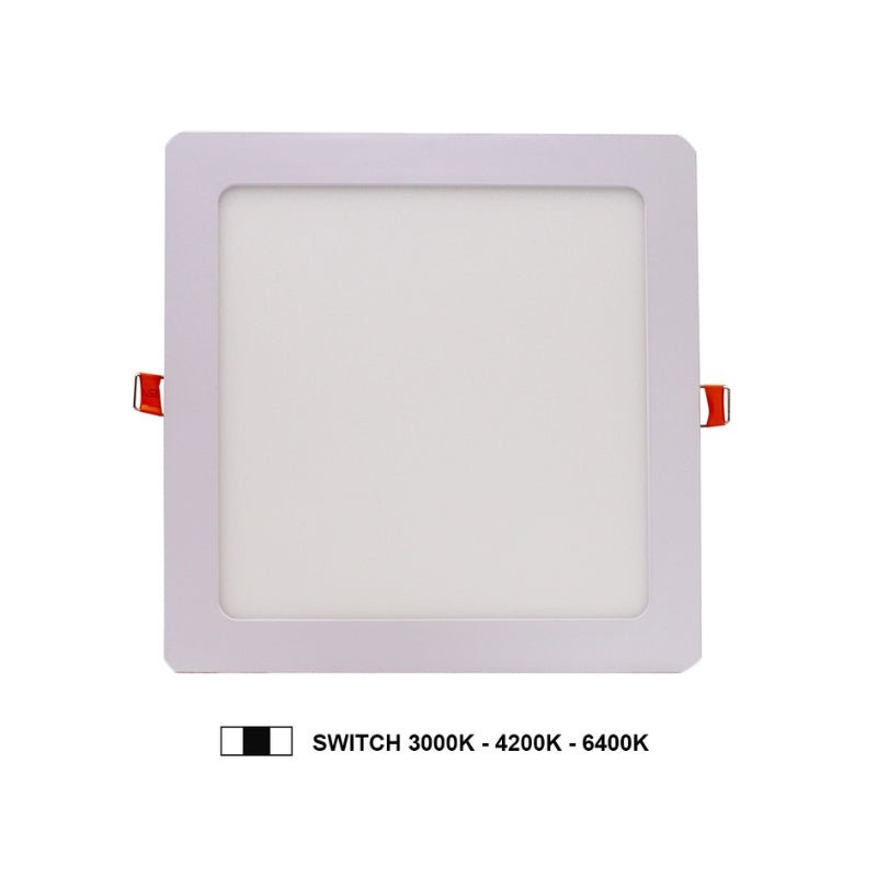 Spot LED Extra Plat Carré 12W Blanc CCT - 3000K/4000K/6000K - Silamp France