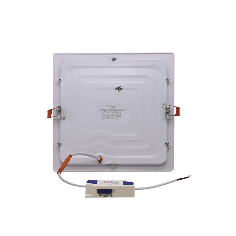 Spot LED Extra Plat Carré 12W Blanc CCT - 3000K/4000K/6000K ( Pack de 10 ) - Silamp France