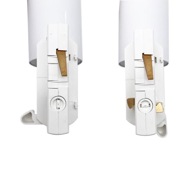 Spot LED sur Rail 80° Triphasé BLANC pour Ampoule GU10 (Pack de 5) - Silamp France