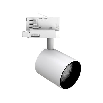 Spot LED sur Rail Blanc Triphasé 24W 36° TRIAC Dimmable