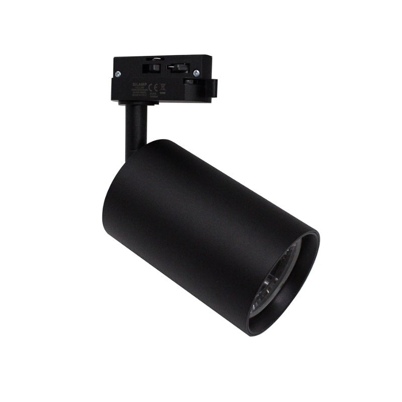 Spot LED sur Rail CCT Monophasé 30W 60° Noir - Silamp France