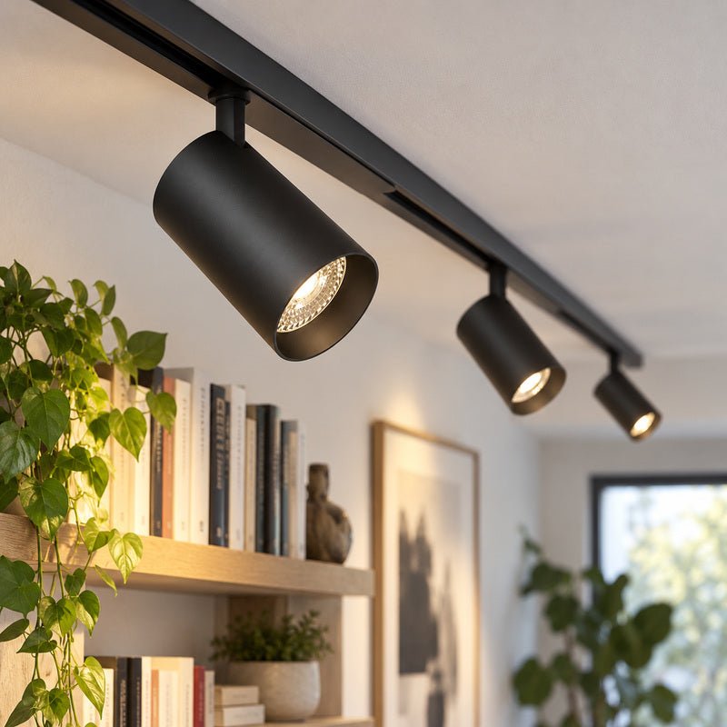 Spot LED sur Rail COB Triphasé 10W 36° Noir Philips - Garantie 5 ans - Silamp France
