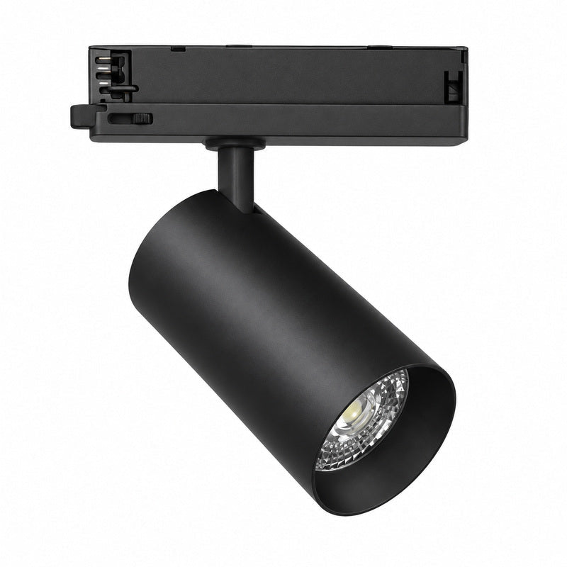 Spot LED sur Rail COB Triphasé 20W 36° Noir - Garantie 5 ans - Silamp France