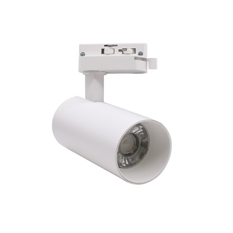 Spot LED sur Rail Monophasé CCT 20W 60° Blanc - 3000K/4000K/6500K - Silamp France