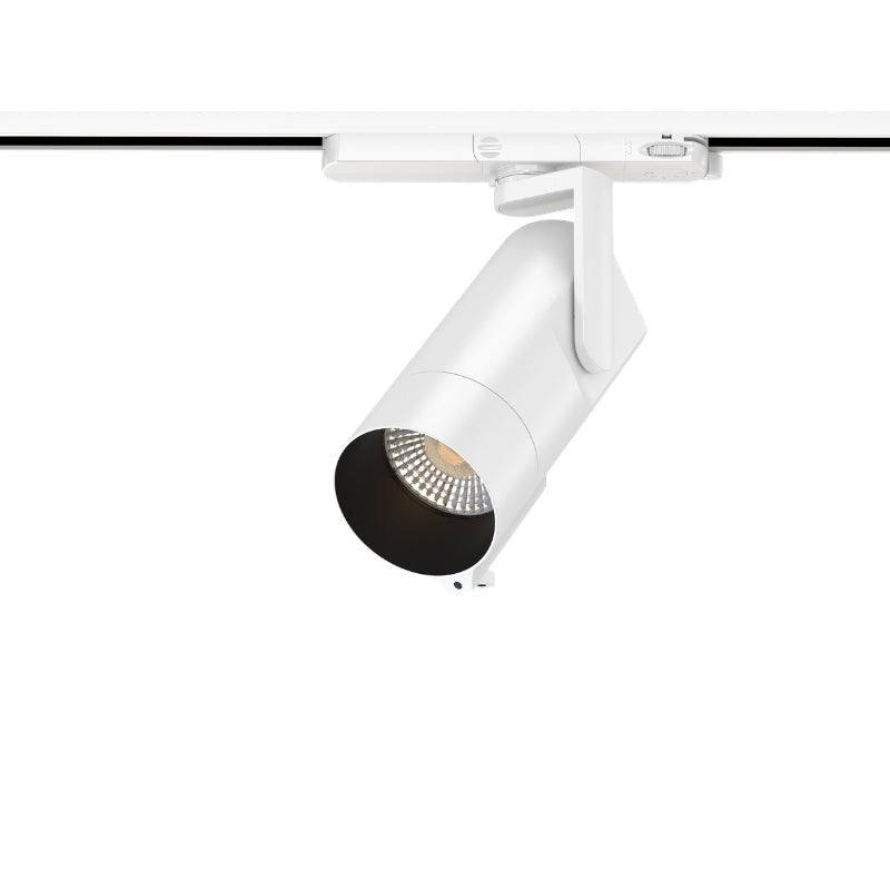 Spot LED sur Rail Triphasé Intelligent IA 35W CCT 50° Blanc - Silamp France