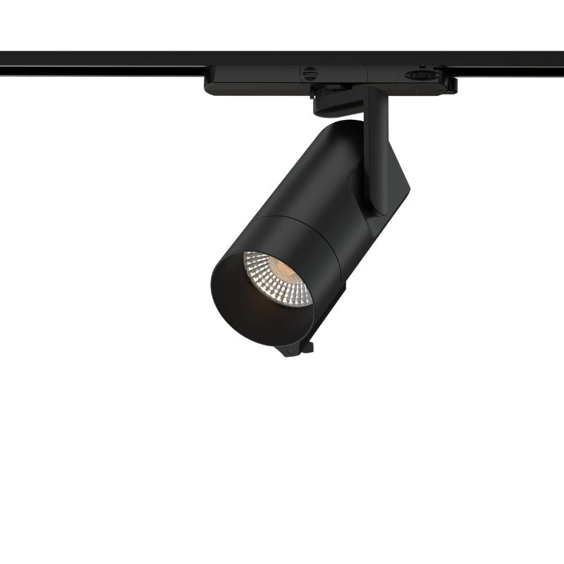 Spot LED sur Rail Triphasé Intelligent IA 35W CCT 50° Noir - Silamp France