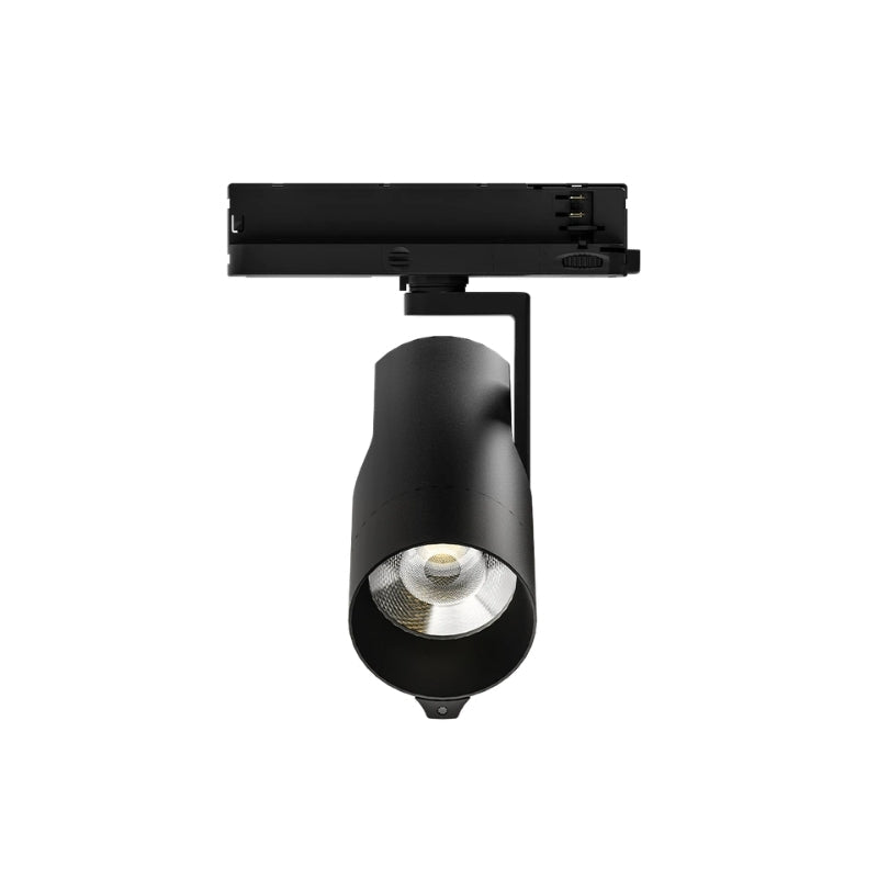 Spot LED sur Rail Triphasé Intelligent IA 35W CCT 50° Noir - Silamp France