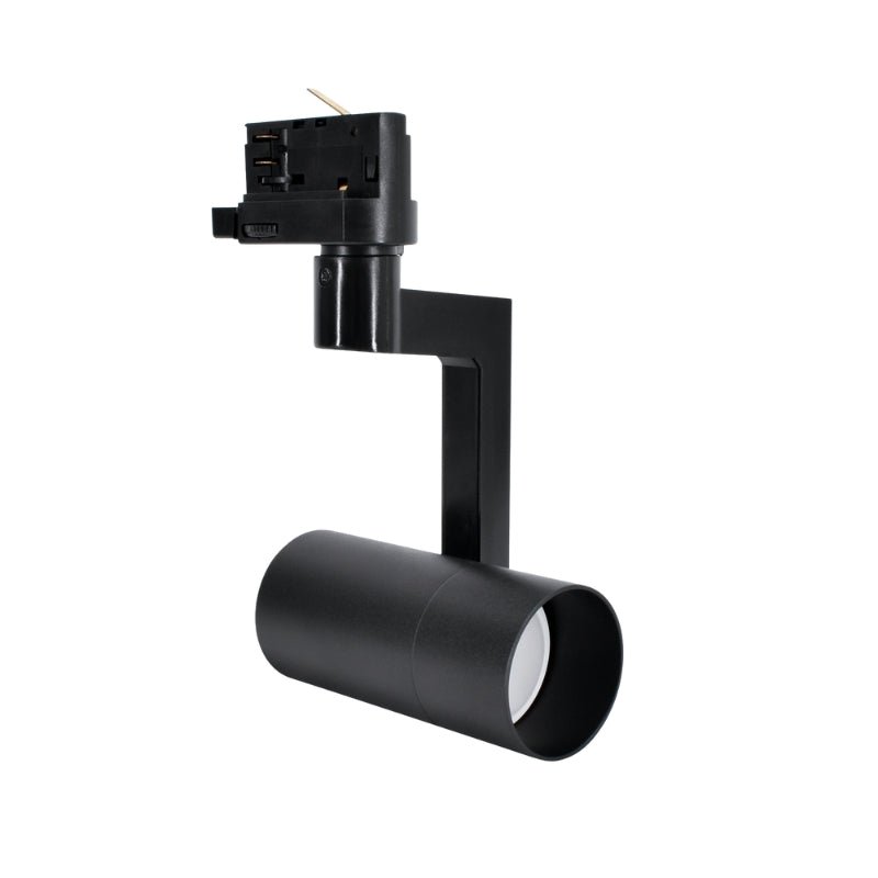 Spot LED sur Rail Triphasé NOIR 36° pour ampoule GU10 - Silamp France