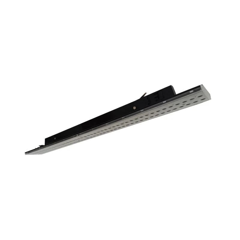 Spot Linéaire LED sur Rail Triphasé 60cm Noir - Puissance Ajustable - Silamp France