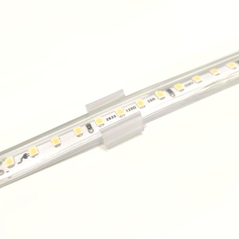 Support de Fixation Aluminium pour Néon LED Flexible 220V (Pack de 50) - Silamp France