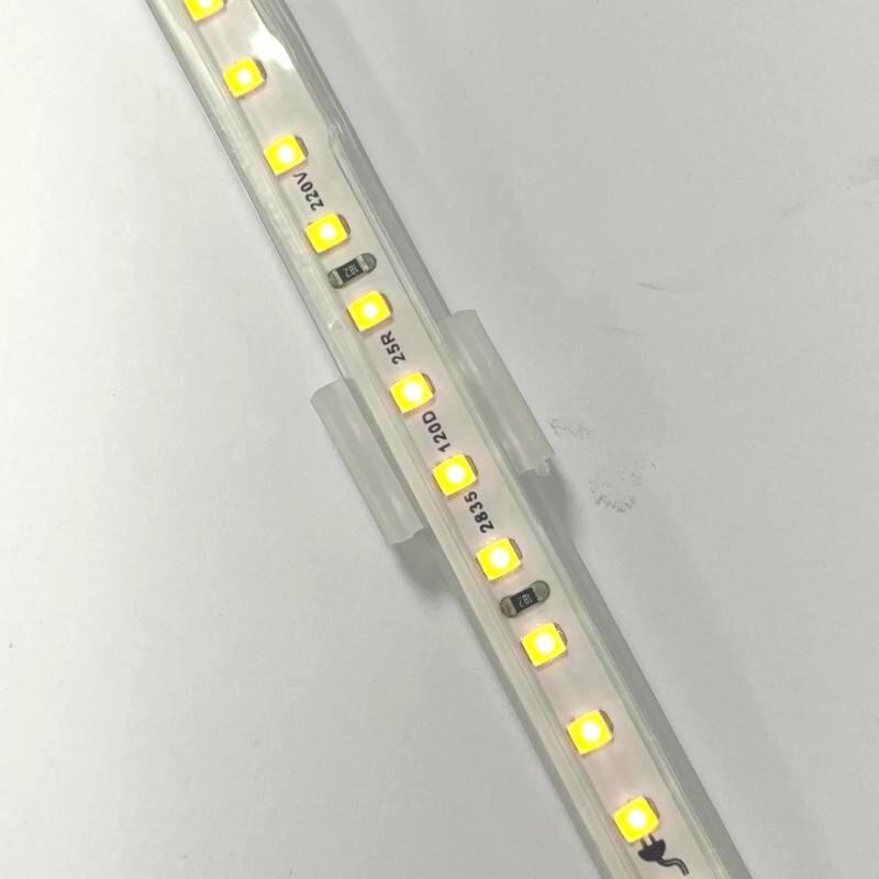 Support de Fixation Aluminium pour Néon LED Flexible 220V (Pack de 50) - Silamp France
