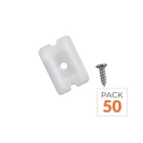 Pack de 50 - Support et vis de fixation pour Néon Flexible 24V