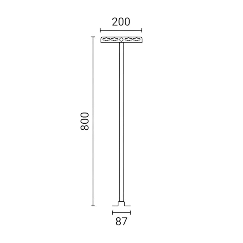 Support Mural pour Projecteur LED 80cm - Magasin et Enseigne - Silamp France