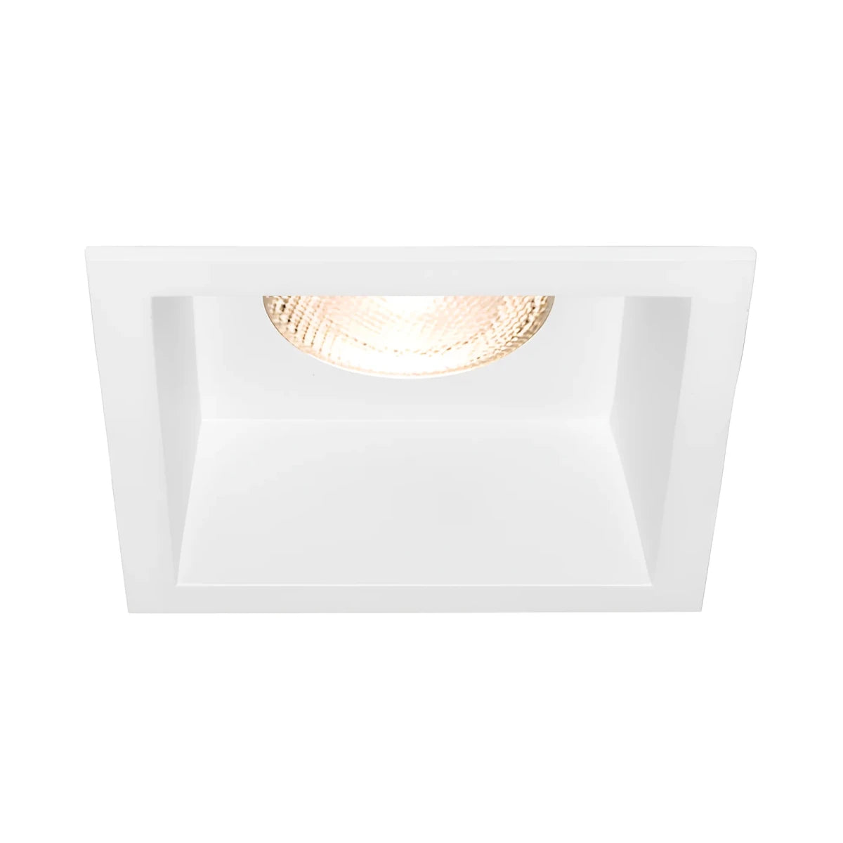 Support Spot Encastrable Carré Blanc - Silamp France