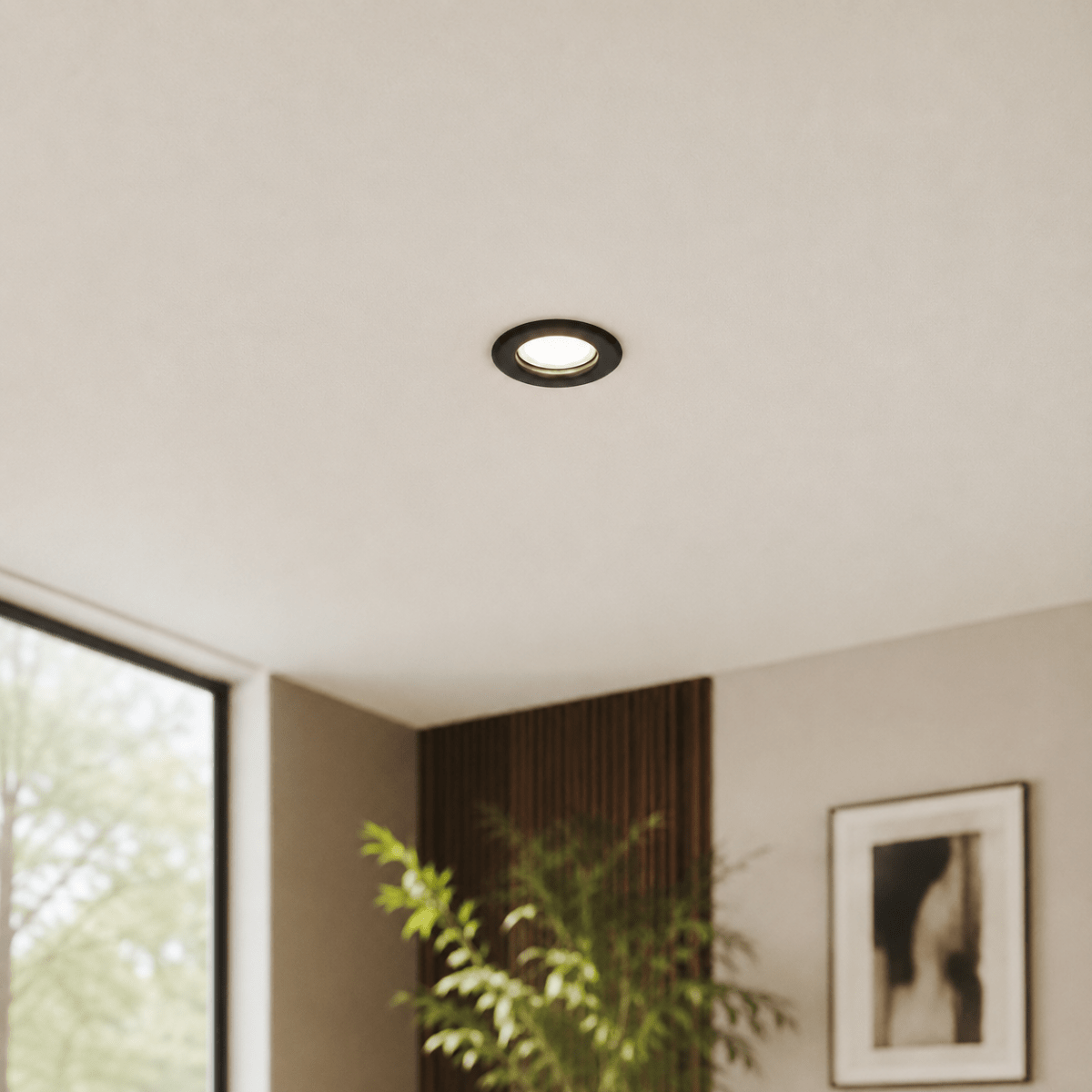 Support Spot GU10/MR16 Encastrable Rond Acier Noir - Silamp France