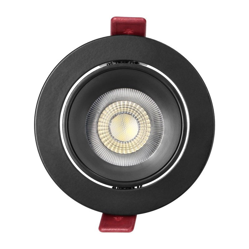 Support Spot GU10/MR16 Encastrable Rond Orientable Aluminium Noir - Silamp France